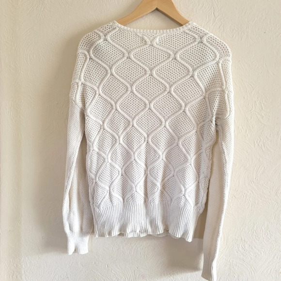Volcom, Crewneck Knit Sweater, Cream, Size‎ Medium - Picture 2 of 5